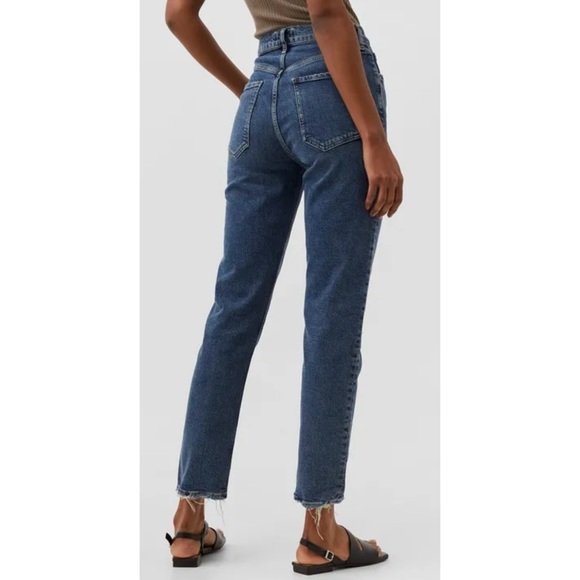 Agolde Denim - AGOLDE Riley Long High Rise Straight Jeans